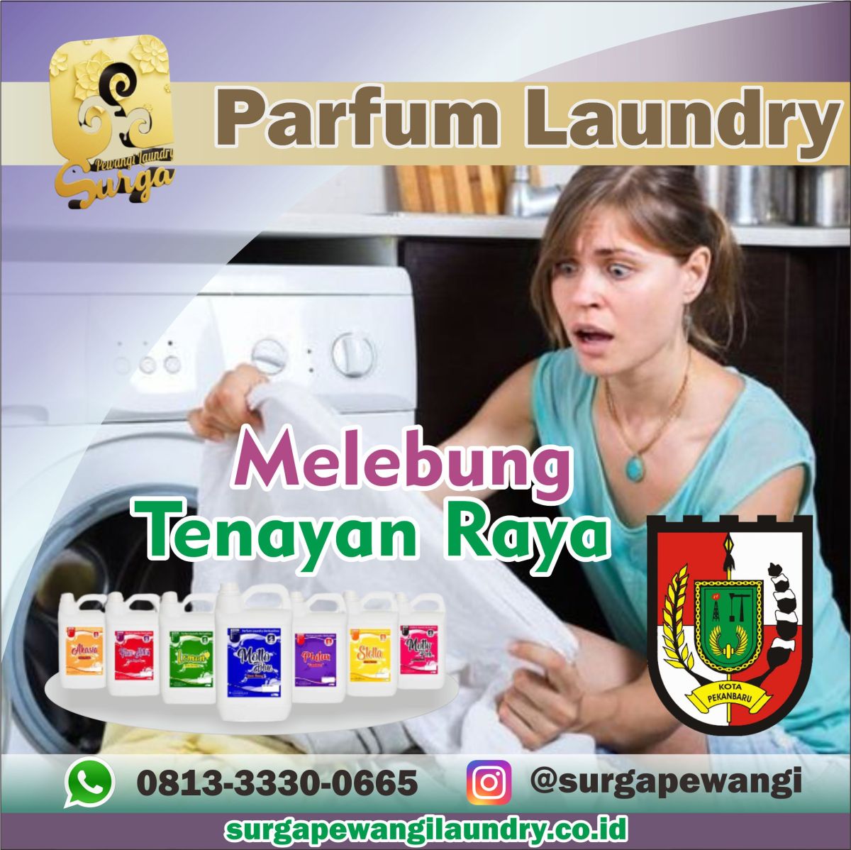 Parfum Laundry Melebung, Tenayan Raya